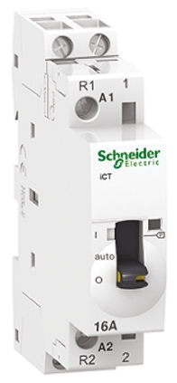 Schneider Electric Acti9 iCT iCT Contactor, 230 V ac Coil, 2-Pole, 16 A, 1NO + 1NC, 250 V ac
