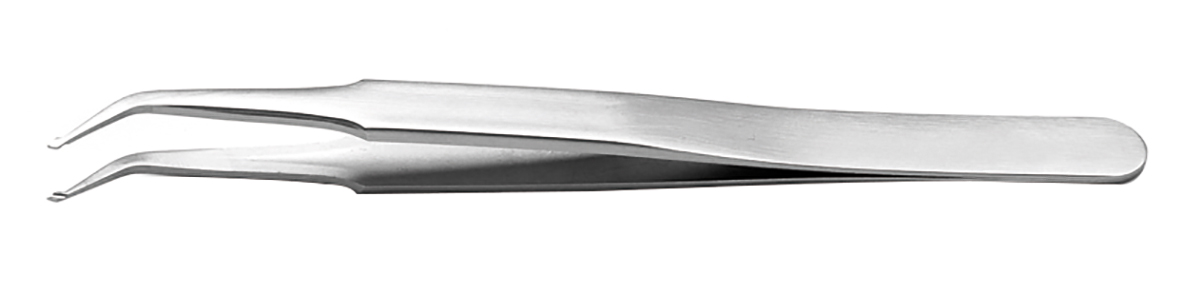 RS PRO 120 mm, Stainless Steel, Grooved, Tweezers