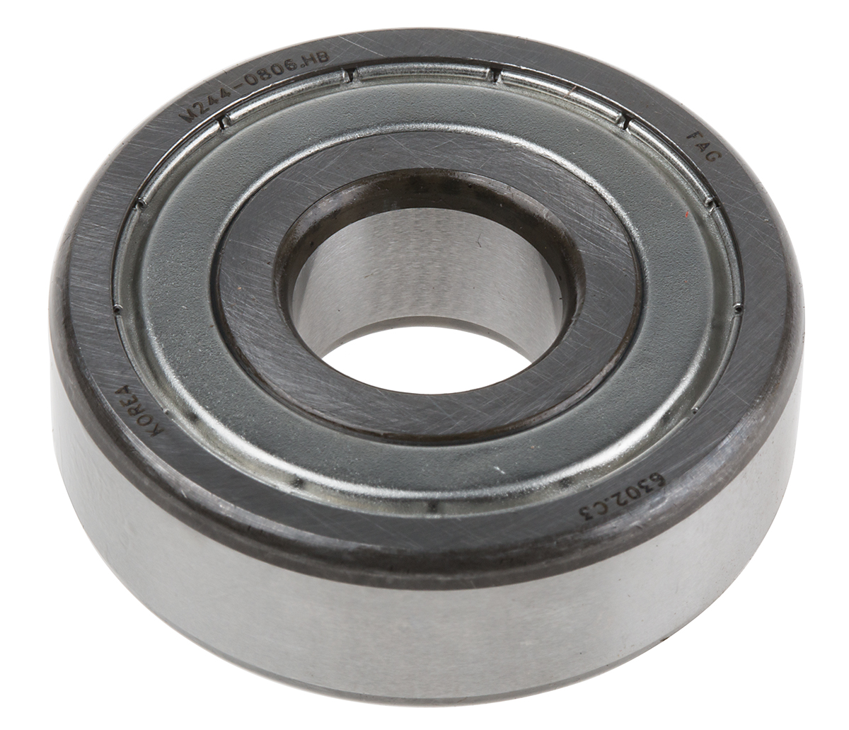 FAG 6302-2Z-C3 1 Row Ball Bearing - 15 mm ID, 42 mm OD