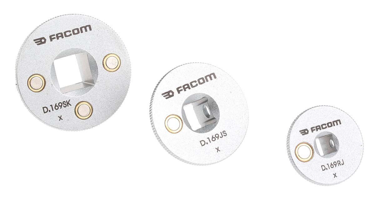 Facom D.169 1/4 in, 3/4 in, 3/8 in Square Socket Adapter Set