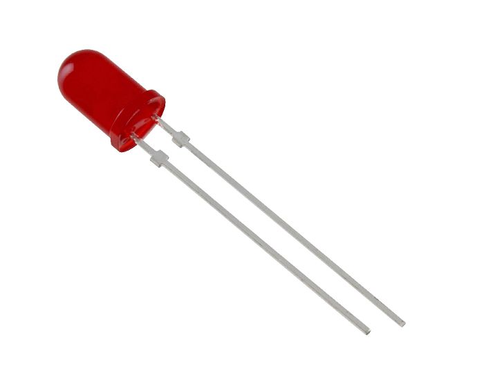 Vishay1.9 V Red LED 5 mm Through Hole, Low Current TLLR5400