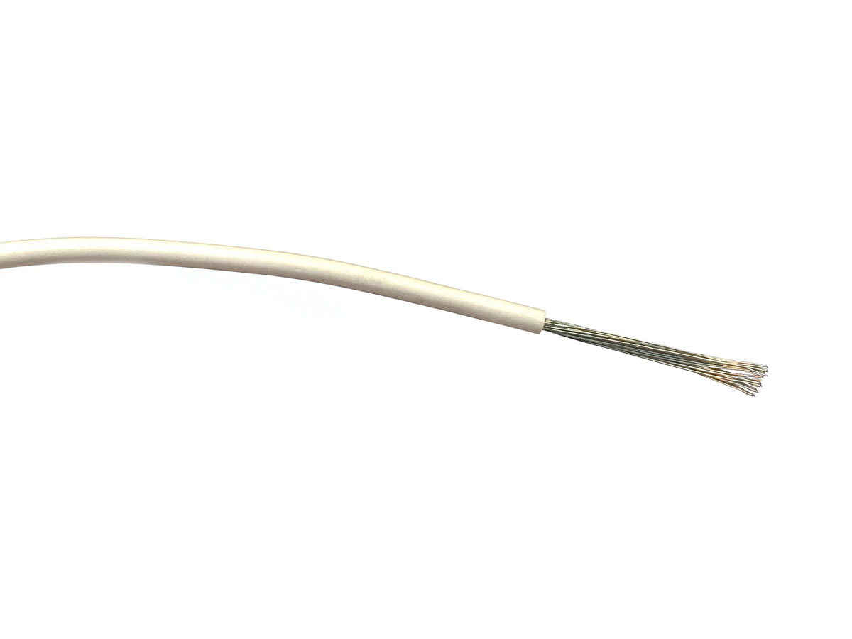 RS PRO White 1mm² Hook Up Wire, 32/0.2 mm, 500m, PVC Insulation