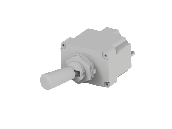 TE Connectivity Toggle Switch, Panel Mount, (On)-Off, 2RT, Screw Terminal