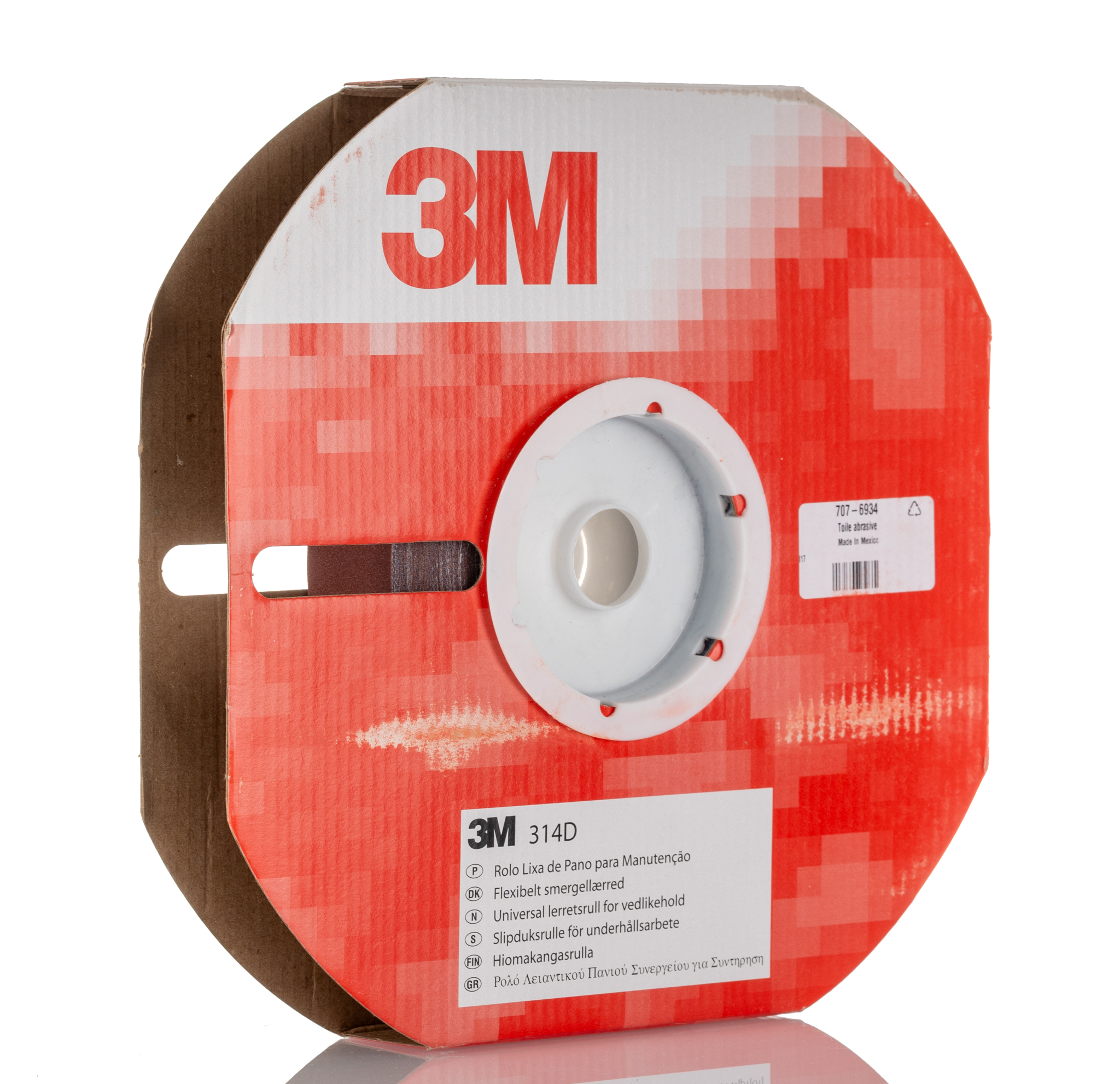 3M P240 Grit Very Fine Utility Cloth Roll, 25m x 38mm