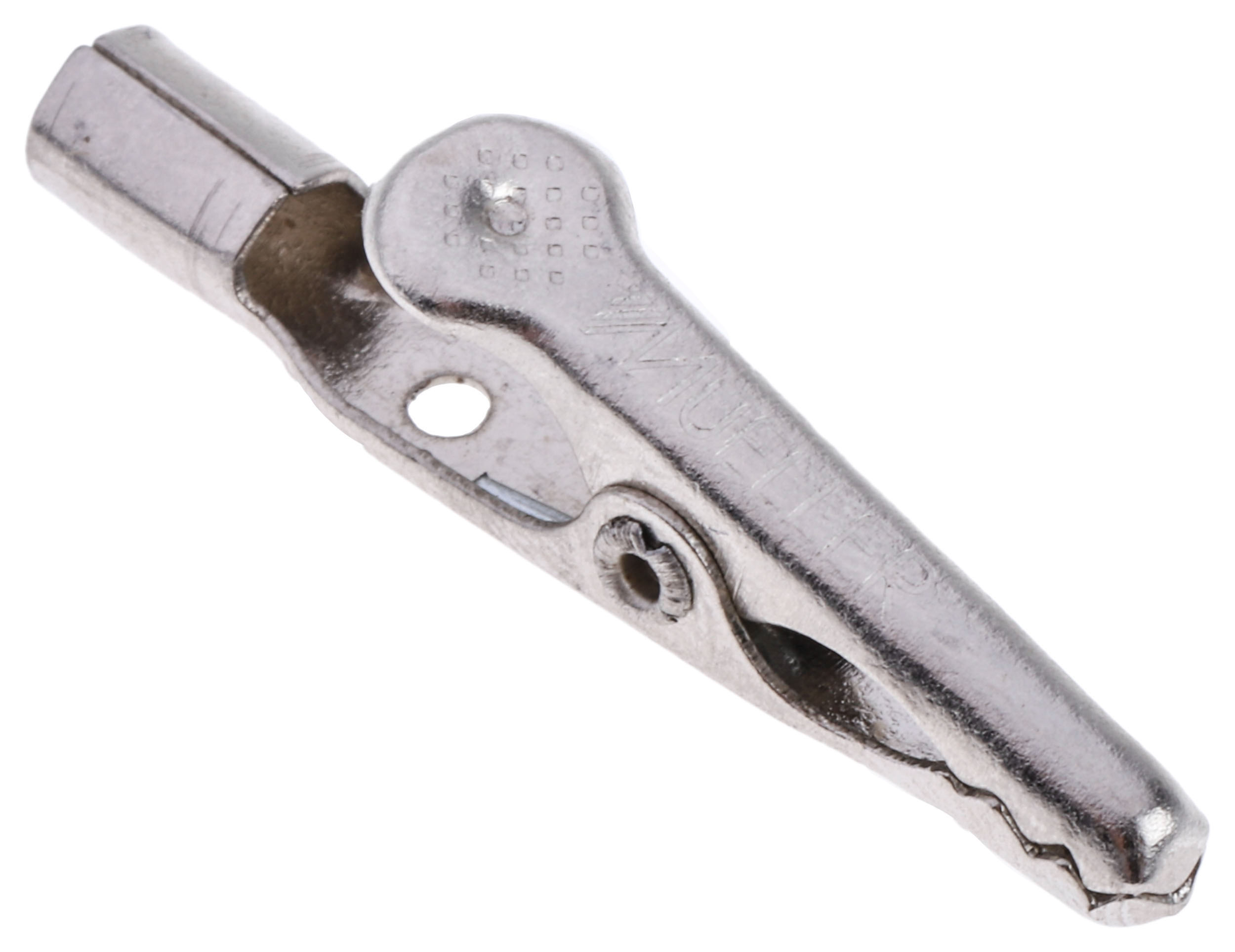 Mueller Electric Crocodile Clip, Nickel-Plated Steel Contact, 5A