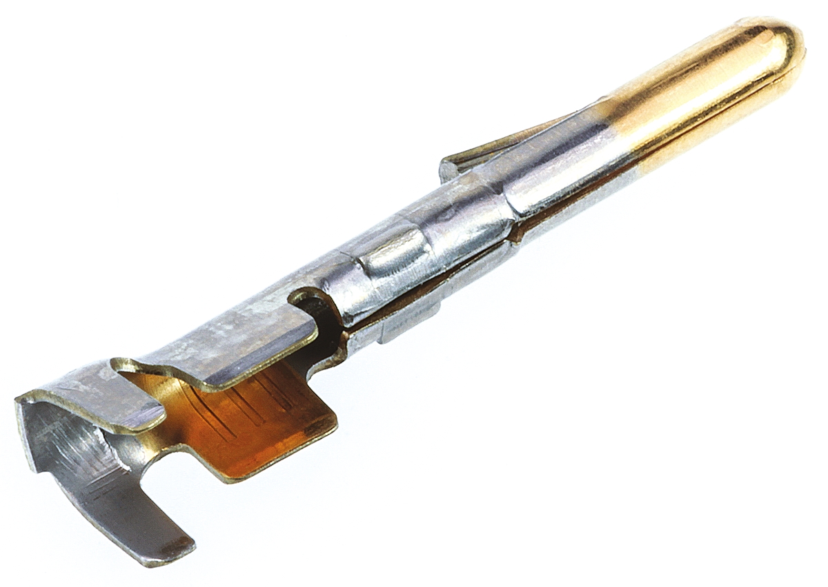 TE Connectivity Commercial MATE-N-LOK Series Male Crimp Terminal, 20AWG Min, 14AWG Max