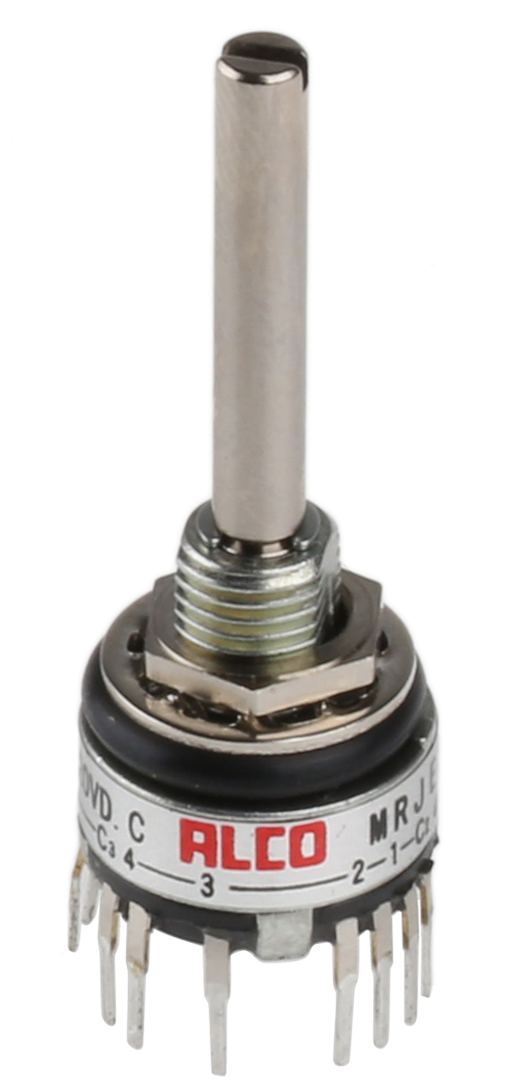 TE Connectivity, 4 Position 3PST Rotary Switch, 400 mA @ 20 V, Through Hole