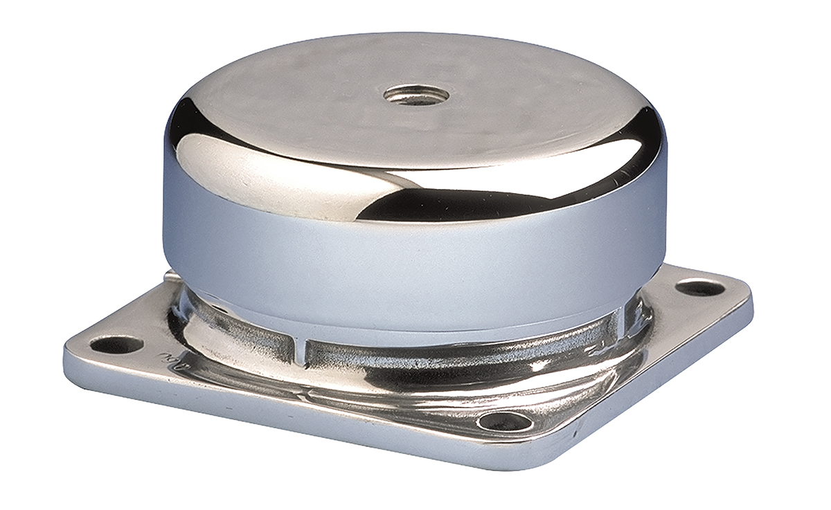 Paulstra Hutchinson Square M12 Anti Vibration Mount, Female Buffer Foot