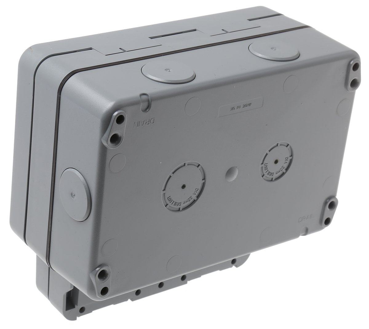 MK Electric Grey 2 Gang Plug Socket, 2 Poles, 13A, Type G - British, Outdoor Use