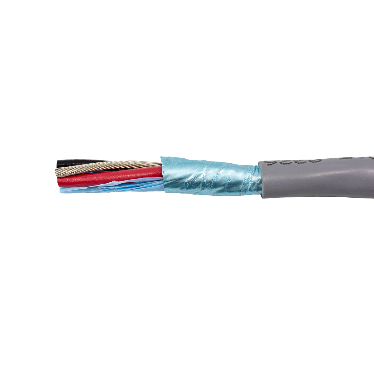 Alpha Wire Alpha Essentials Communication & Control Control Cable, 3 Cores 18 AWG, Screened, 305 m, Grey Flame Retardant