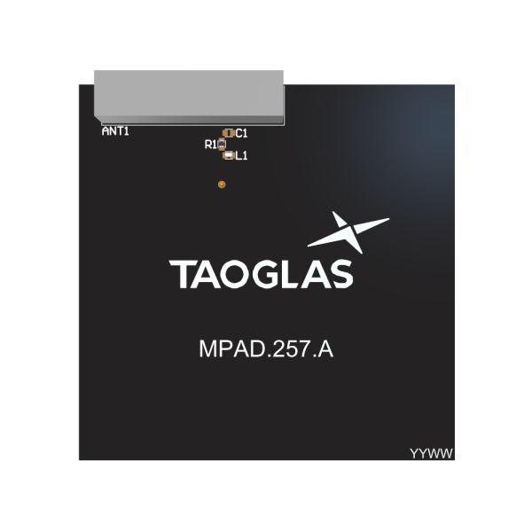 Taoglas Evaluation Board Stamp Metal PIFA Antenna Bluetooth Evaluation Board for MPA.257.A 125GHz MPAD.257.A