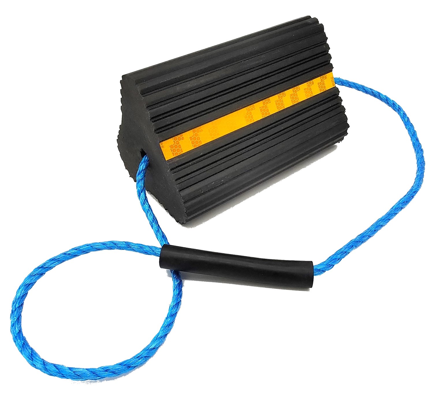 RS PRO  High Visibility Rubber Wheel Chock, 250 mm x 150mm x 170 mm