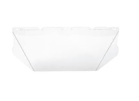 MSA Safety Clear PC Face Shield with Brow Guard , Resistant To Chemical splash, Impact