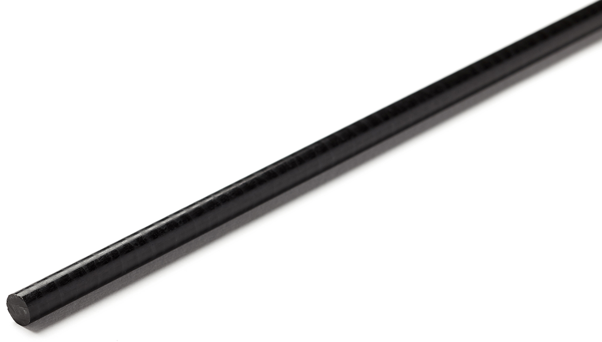 RS PRO Black Acetal Rod, 1m x 40mm Diameter