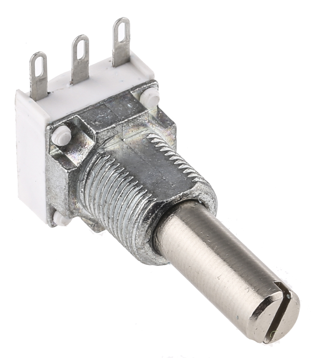 Vishay P11S 1kΩ Rotary Potentiometer 1-Gang Panel Mount, P11S1V0FLSY00102KA