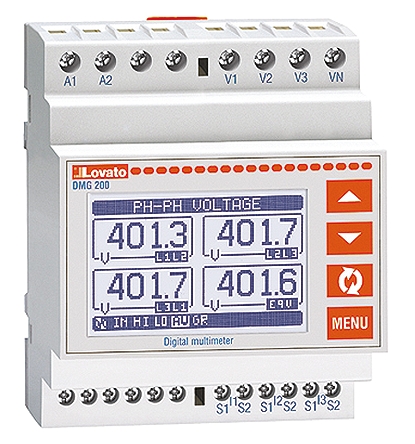 Lovato 1, 2, 3 Phase LCD Energy Meter
