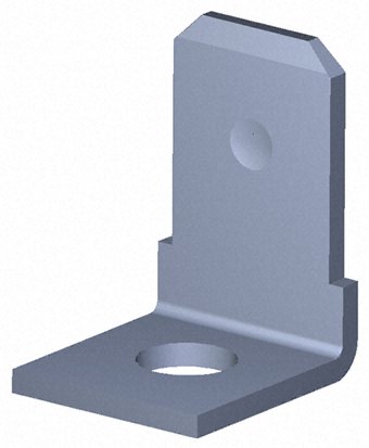 TE Connectivity FASTON .250 Uninsulated Male Spade Connector, PCB Tab, 6.35 x 0.81mm Tab Size