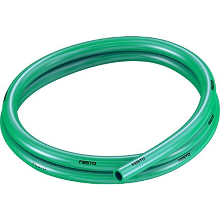 Festo PUN TPE, Hose Pipe, 8mm ID, 12mm OD, Green