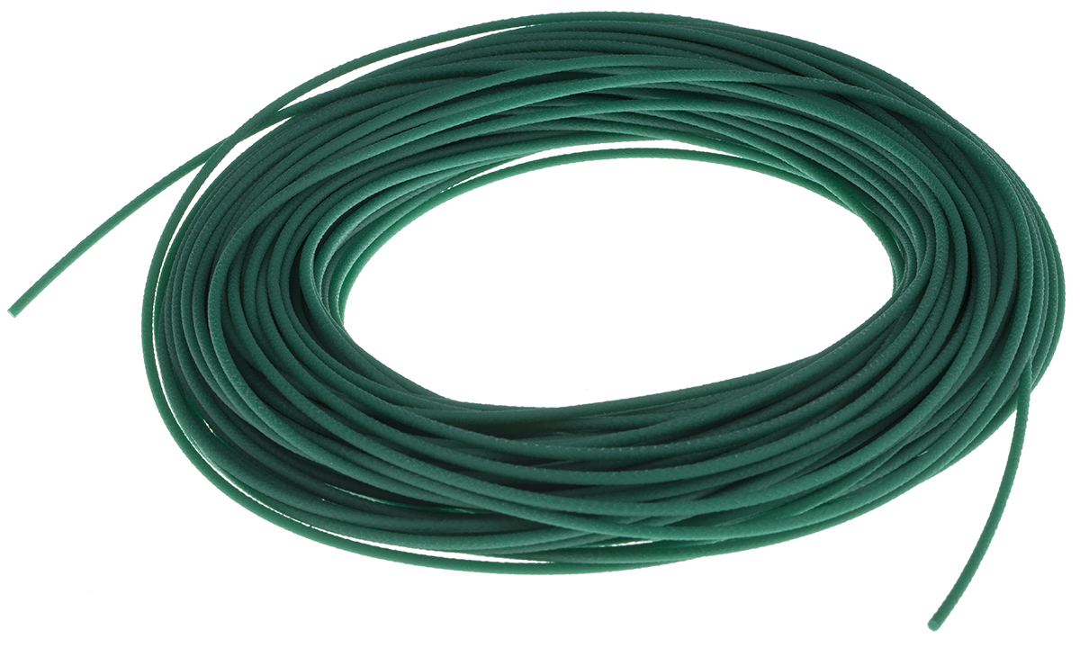 RS PRO 30m 2mm diameter Green Round Polyurethane Belt for use with 19mm minimum pulley diameter