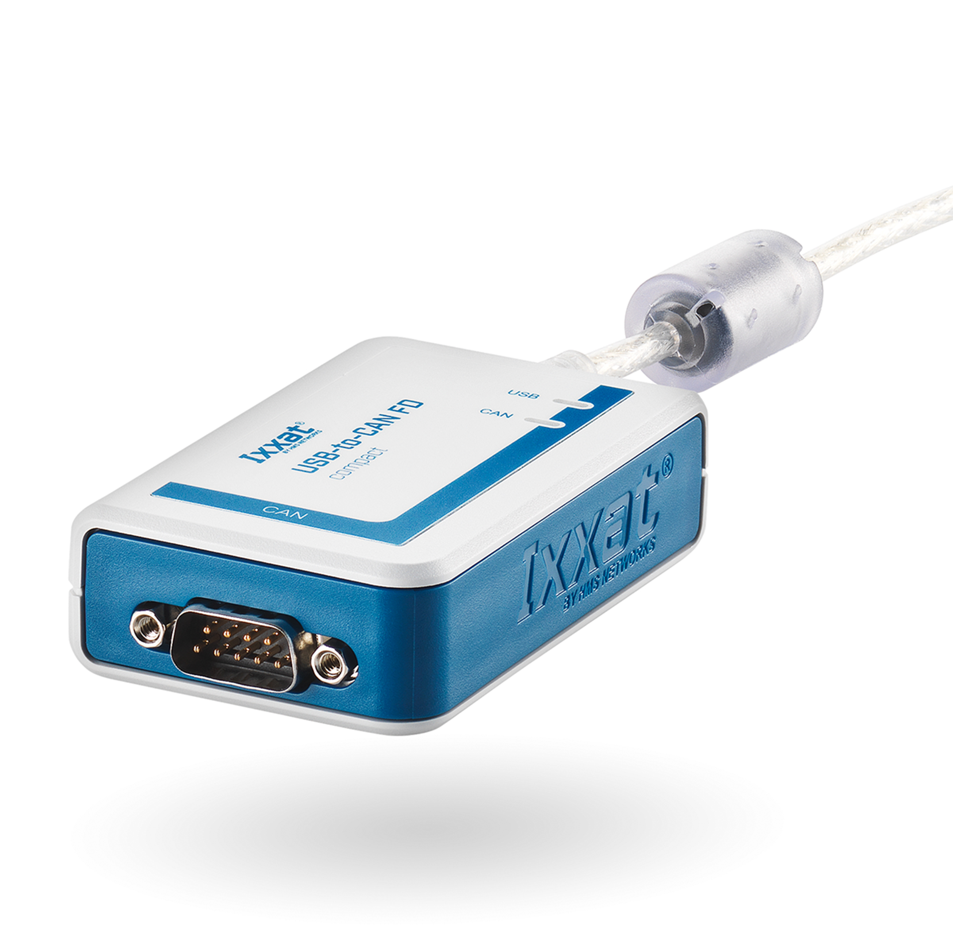 Ixxat CAN USB A Male to D-sub, 9-Pin Male Interface Converter, USB-to-CAN FD compact