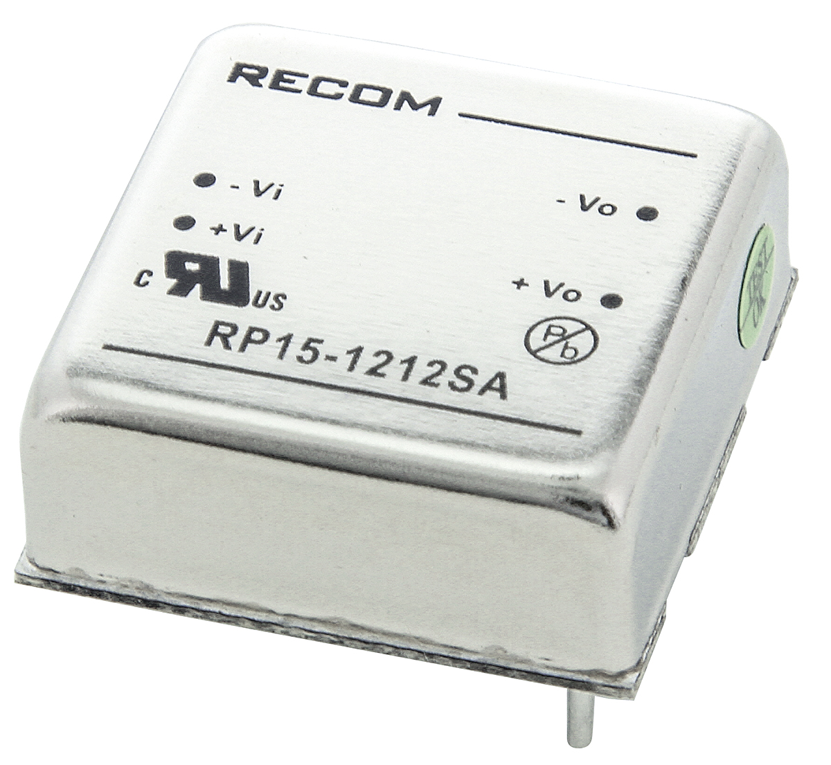 Recom RP15-A DC-DC Converter, 12V dc/ 1.3A Output, 9 → 18 V dc Input, 15W, Through Hole, +85°C Max Temp -40°C