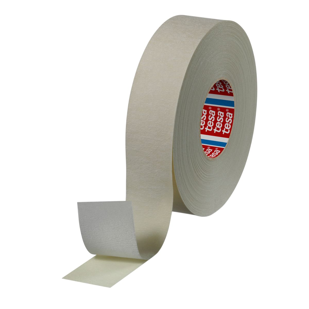 Tesa 04974 White Double Sided Tape, 0.38mm Thick, Steel - 5 N/cm, Cloth Backing