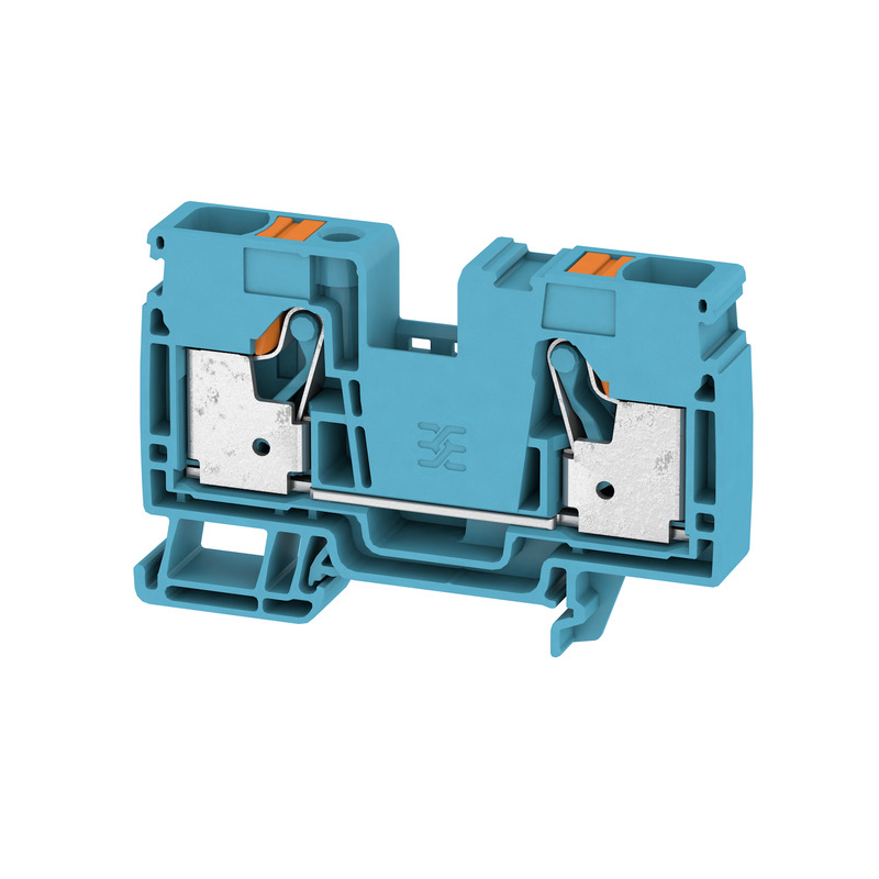 Weidmüller A2C Series Blue, 6mm², 1-Level, Push In Termination, ATEX, IECEx