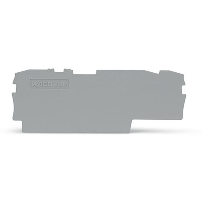 WAGO TOPJOB S Series End and Intermediate Plate for Use with DIN Rail Terminal Block, ATEX, IECEx