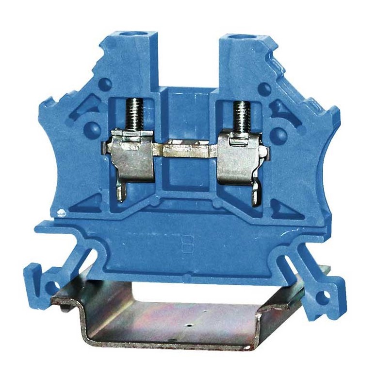 RS PRO Blue, Single-Level, Cage Clamp Termination
