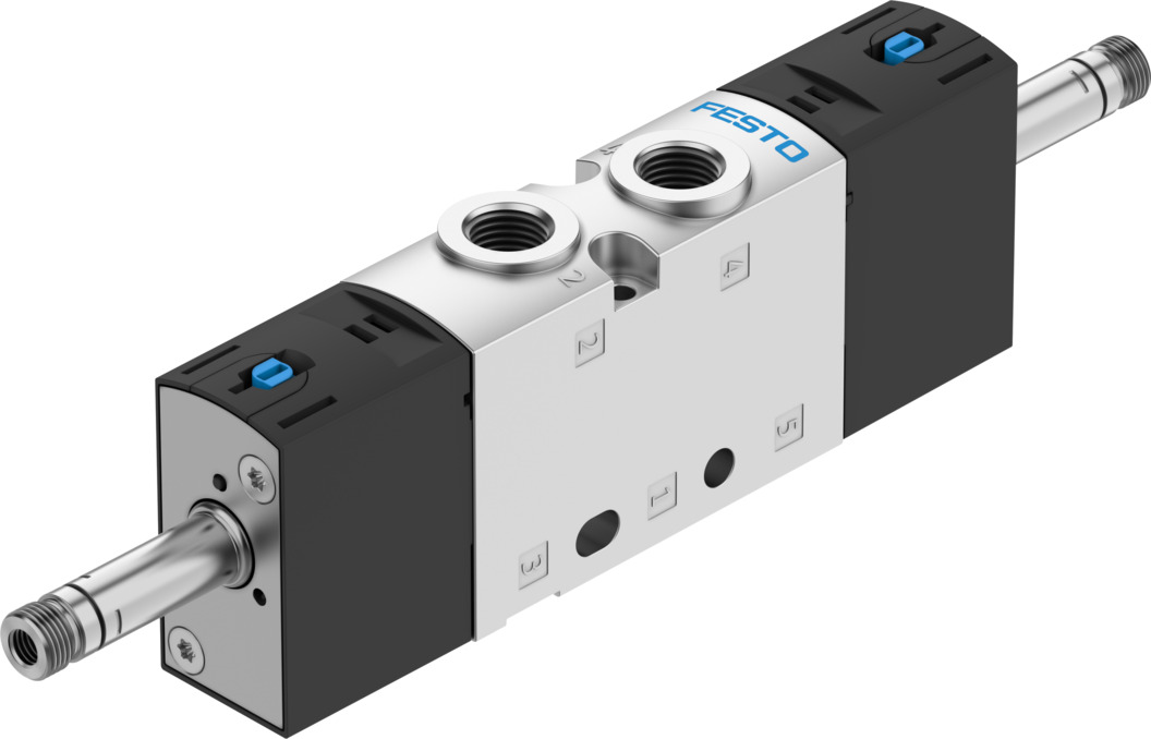 Festo 5/2 Pneumatic Solenoid Valve - Electrical G 1/8 VUVS Series, 575251