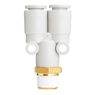 SMC KQ Series Elbow Fitting, Push In 12 mm to G 1/2 Male, Threaded-to-Tube Connection Style, KQ2U04-M5N