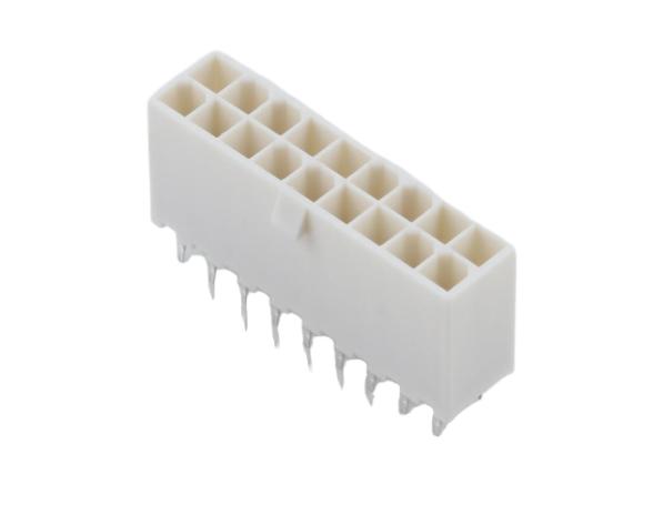 Molex 5566 Series Vertical Through Hole PCB Header, 18 Contact(s), 4.2 mm Pitch, 2 Row, Shrouded