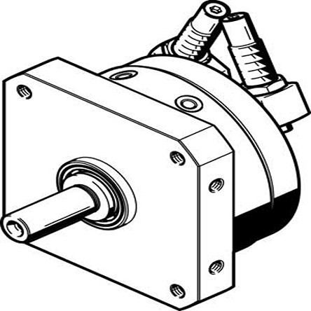 Festo DSM Series 10 bar Double Action Pneumatic Rotary Actuator, 246° Rotary Angle, 12mm Bore