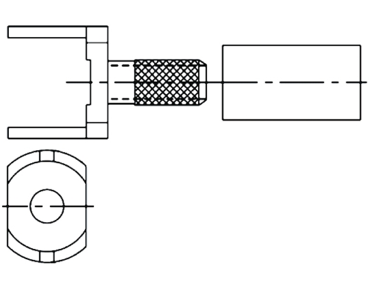Amphenol RF Straight BNC Connector, PCB Mount, RG174/U, RG188 A/U, RG316/U