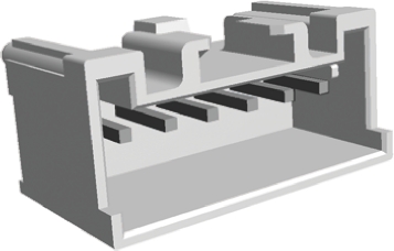 TE Connectivity Signal Double Lock Series PCB Header, 6 Contact(s), 2.5 mm Pitch, 1 Row, Shrouded