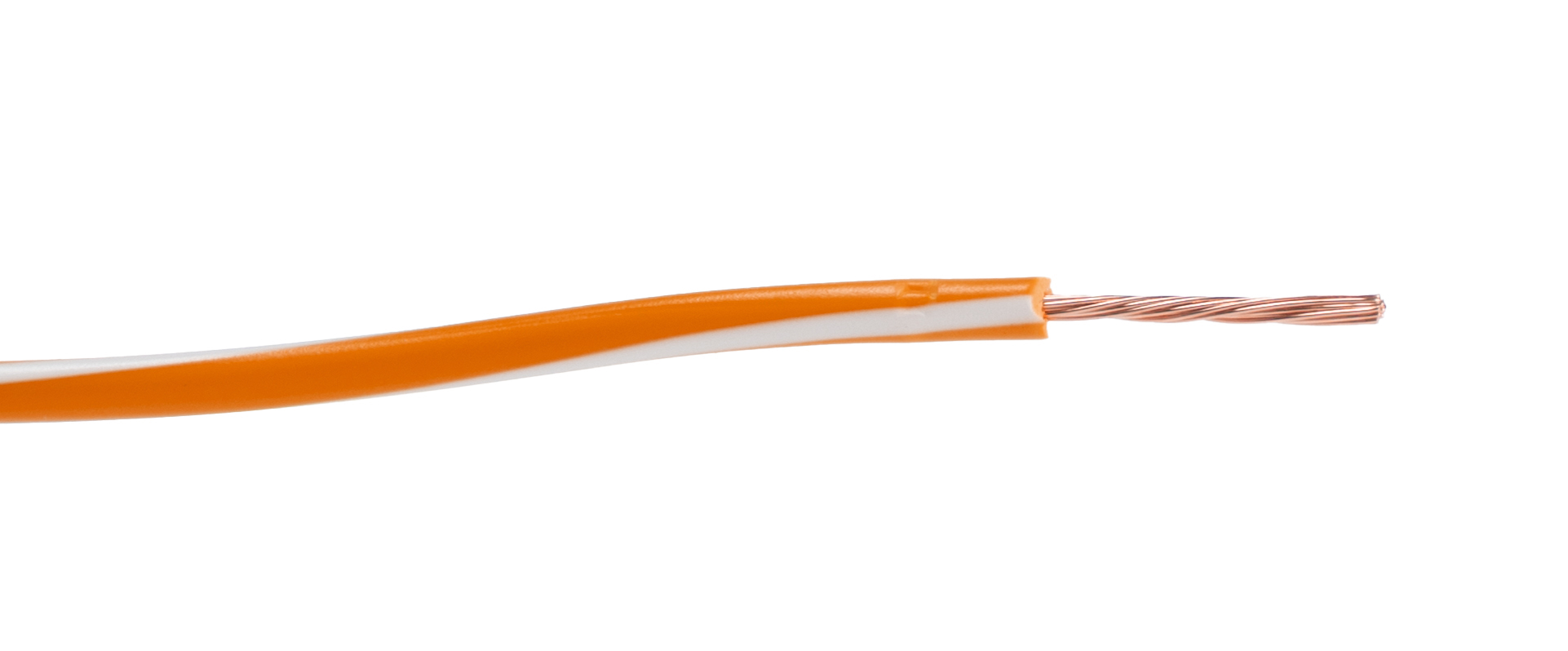 Lapp X05V-K Series Orange/White 0.75 mm² Hook Up Wire, 18, 250m, 4512392S