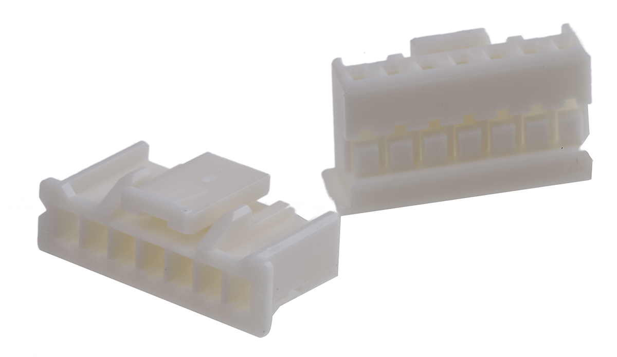 JST, PA Connector Housing, 2mm Pitch, 7 Way, 1 Row
