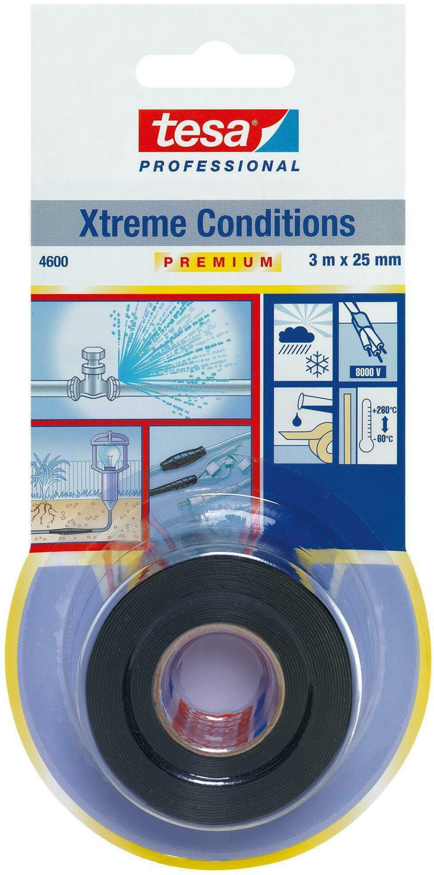 Tesa 4600 Black Self Amalgamating Tape 25 x 10