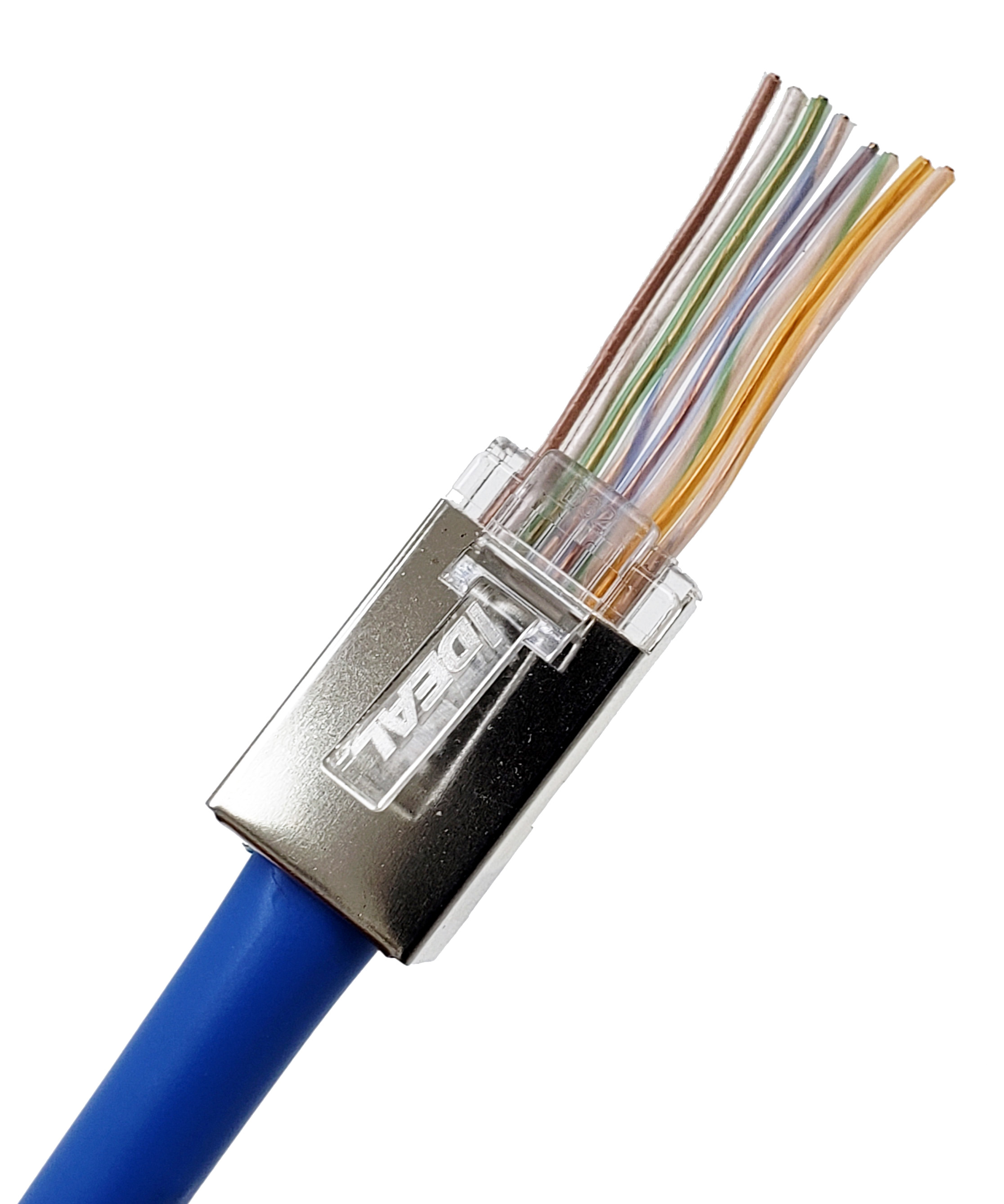 Ideal Industries 85 Series Plug RJ45 Connector, Clip Mount, Cat5e 1 Port 8 -Way