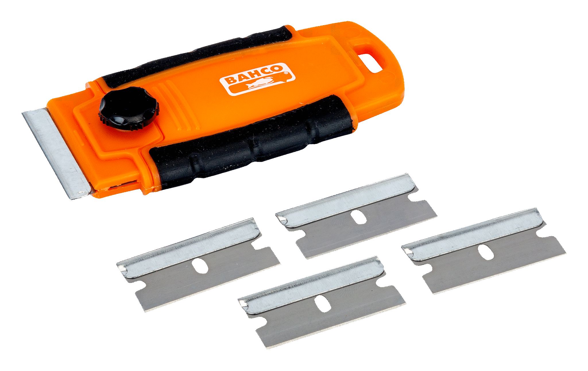 Bahco Plastic Window Scraper, 1 Scraper + 4 Blades piece