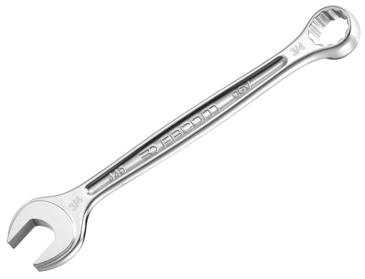 Facom 440 Series Open Ended Spanner, 1/4in, Imperial, Double Ended, 115 mm Overall
