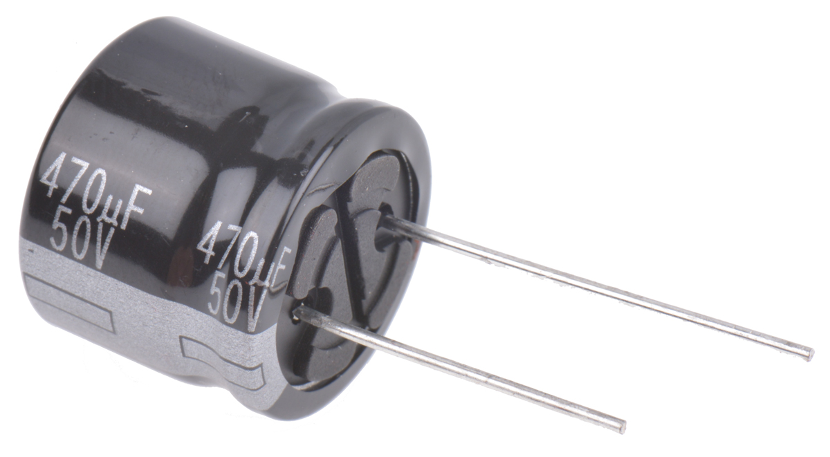 Panasonic 470μF Aluminium Electrolytic Capacitor 50V dc, Radial, Through Hole - EEUTA1H471S