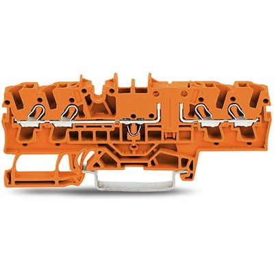 WAGO 2002-1802 TOPJOB S Series Orange, 2.5mm², 1-Level, Push In Termination, ATEX, CSA, IECEx