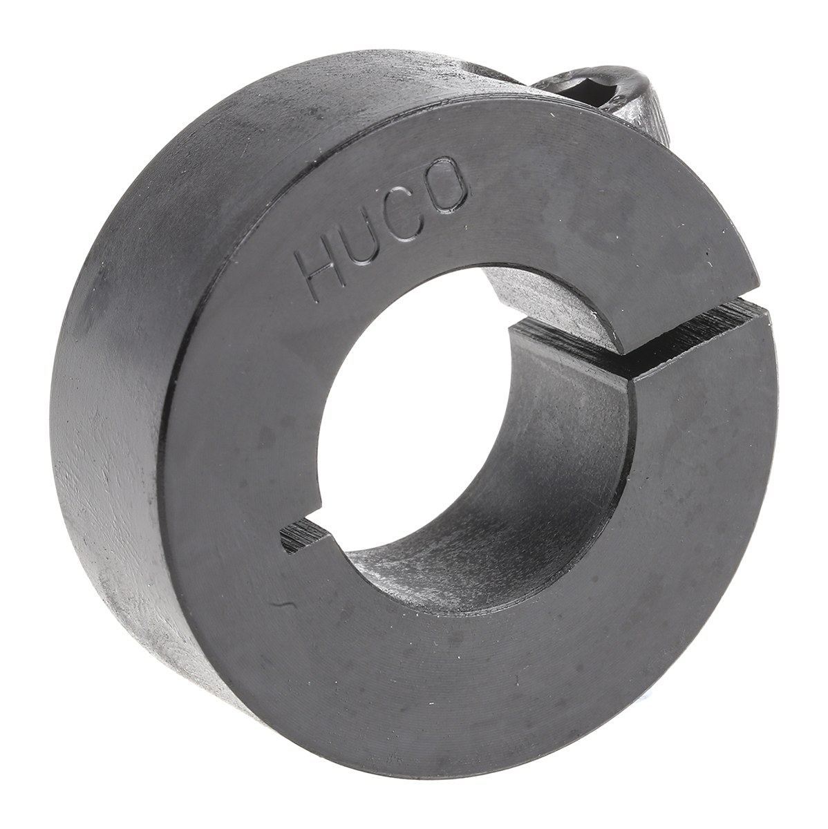 Huco Shaft Collar, One Piece, Clamp Screw, Bore 20mm, OD 40mm, W 15mm, Steel