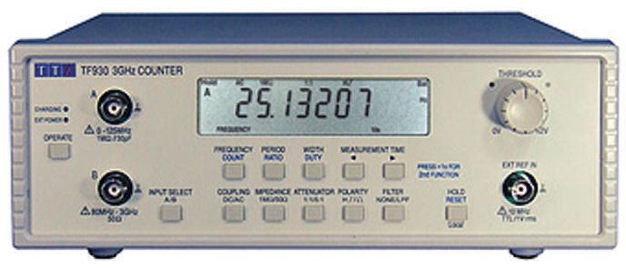 Aim-TTi TF930 Frequency Counter, 0.001 Hz Min, 3GHz Max, 10 Digit Resolution - With UKAS Calibration