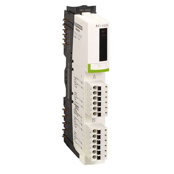 Schneider Electric STB Series Analog Input Module for Use with Power Distribution Module STBPDT3100/3105, Current, 24 V