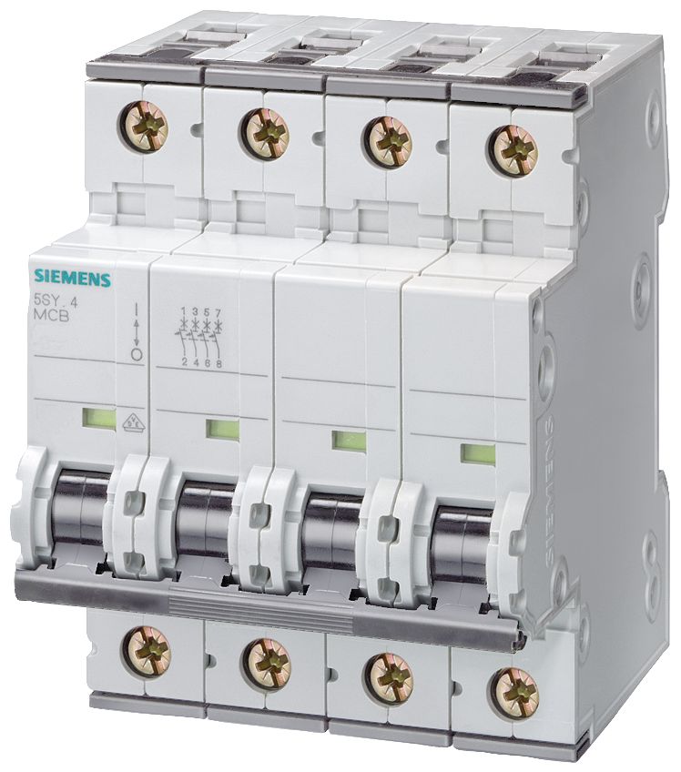 Siemens SENTRON 5SY4 MCB, 3+N, 10A Curve C
