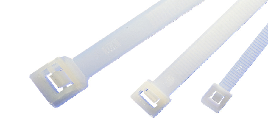HellermannTyton Cable Ties, Releasable, 340mm x 7.6 mm, Natural Polyamide 6.6 (PA66), Pk-100