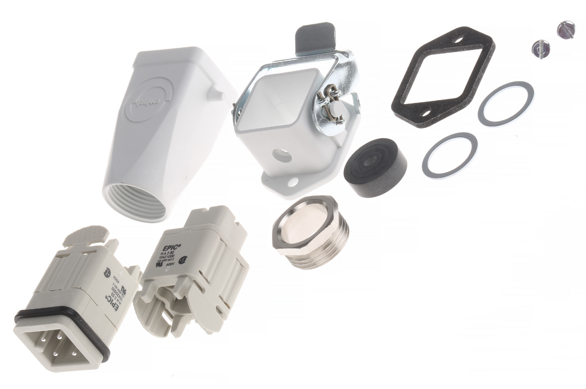 EPIC Connector Set, 3 Way, 10A, Female to Male, H-A, 250 V