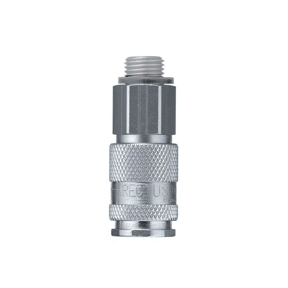 Legris Nickel Plated Brass Male Pneumatic Quick Connect Coupling, BSPP 3/8 in Male 23mm Male Thread